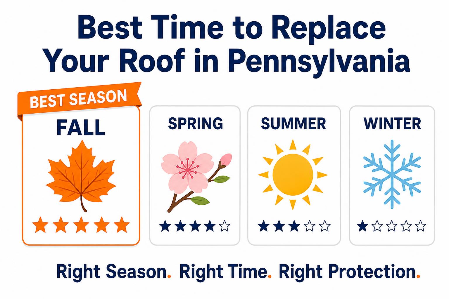 Best time for roof replacement on a Main Line home