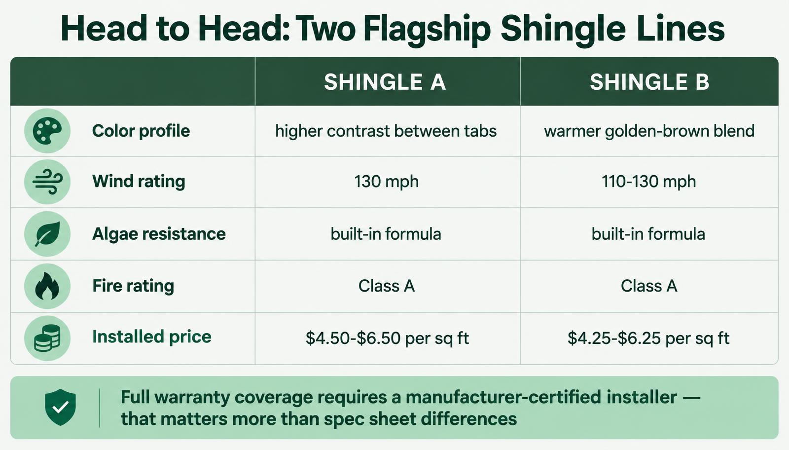 GAF Timberline HDZ Weathered Wood vs CertainTeed Landmark Weathered Wood shingle comparison